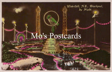 Load image into Gallery viewer, Lancashire Postcard - Blackpool, Waterfall By Night, North Shore SW18770