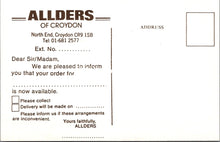 Load image into Gallery viewer, London Postcard - Allders Delivery Service, Croydon  SW17702