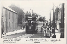 Load image into Gallery viewer, Dorset Postcard - Old Christchurch, Tramcar at Bargates  SW17729