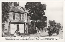Load image into Gallery viewer, London Postcard-Old Mitcham, Chart's Store & Three Kings Pond SW17737