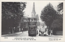 Load image into Gallery viewer, London Postcard - Lordship Lane Station, L.T.Car No 145 - SW18067