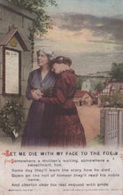 Load image into Gallery viewer, Bamforth Song Card Postcard - Let Me Die With My Face To The Foe (3) SW18823