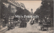 Load image into Gallery viewer, France Postcard - Paris, Perspective Du Boulevard Poissonniere SX231