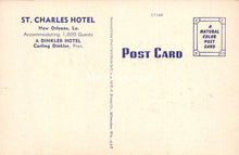 Load image into Gallery viewer, America Postcard - St Charles Hotel, New Orleans SW18623