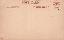 Load image into Gallery viewer, Vintage postcard with text and a red line on a beige background