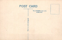 Load image into Gallery viewer, Back of a postcard with text and a rectangular area for writing.