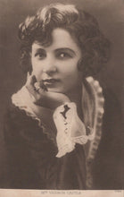 Load image into Gallery viewer, Vintage black and white portrait of a woman with lace gloves
