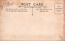 Load image into Gallery viewer, Vintage postcard with text and a stamp placeholder on a beige background