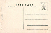 Load image into Gallery viewer, Vintage postcard with typewritten text on a beige background