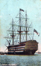 Load image into Gallery viewer, Naval Postcard - H.M.S.Victory in Portsmouth Harbour SW18474