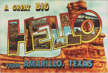 Load image into Gallery viewer, America Postcard - Hello From Amarillo, Texas SW16920