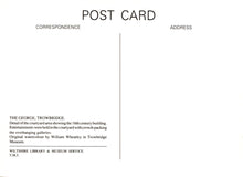 Load image into Gallery viewer, Postcard with text about a 16th-century building and a watercolor by William Wheatley, featuring the Wiltshire Library & Museum Service.