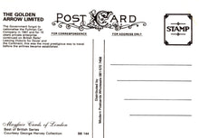 Load image into Gallery viewer, Back of a postcard with decorative text and branding