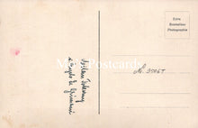 Load image into Gallery viewer, Vintage postcard back with text and a heart symbol
