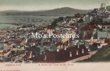 Load image into Gallery viewer, Vintage-style postcard of Gibraltar with 'Mo's Postcards' text overlay.