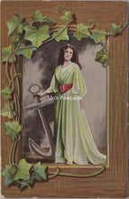 Load image into Gallery viewer, Religion Postcard - Saints, Hope Holding an Anchor  SX105