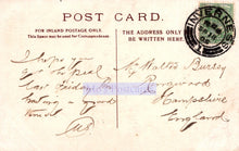 Load image into Gallery viewer, Vintage postcard with handwritten text and a stamp, featuring the word 'INVERNESS'.