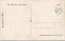 Load image into Gallery viewer, Italy Postcard - Milan, Piazza Duomo  SW17441