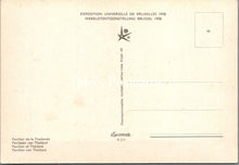 Load image into Gallery viewer, Belgium Postcard - Brussels Exposition 1958, Pavilion of Thailand  SX263