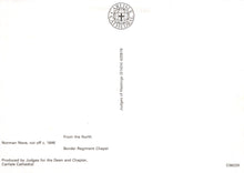 Load image into Gallery viewer, Back of a postcard with text and a logo on a white background