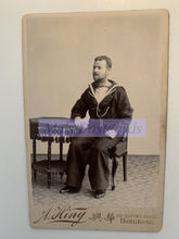 Load image into Gallery viewer, Royal Navy Cabinet Card - HMS Victorious Sailor in Hong Kong, 1900 - CBC2