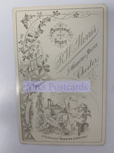 Load image into Gallery viewer, Vintage postcard with decorative border and text on a white background