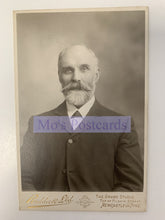 Load image into Gallery viewer, Vintage black and white portrait of a man with a beard, framed by 'Mo's Postcards'.