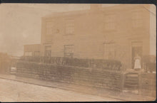 Load image into Gallery viewer, Unknown Location Postcard - Lady Stood In Doorway of Detached House  P127
