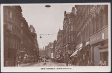 Load image into Gallery viewer, Warwickshire Postcard - New Street, Birmingham     RT288