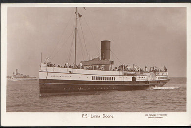 Shipping Postcard - Paddle Steamer Lorna Doone   MB2267