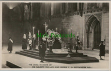 Load image into Gallery viewer, London Postcard -Lying-In-State of His Majesty The Late King George V - RS25932
