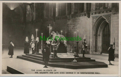 London Postcard -Lying-In-State of His Majesty The Late King George V - RS25932