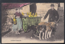Load image into Gallery viewer, Belgium Postcard - Children and Dog Cart - Laitieres Flamandes   T3373