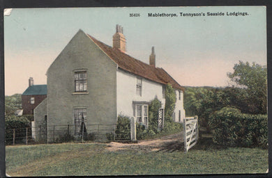 Lincolnshire Postcard - Mablethorpe, Tennyson's Seaside Lodgings   A4682