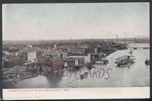 Load image into Gallery viewer, America Postcard - Birds-Eye View of River, Green Bay, Wisconsin   RS13754
