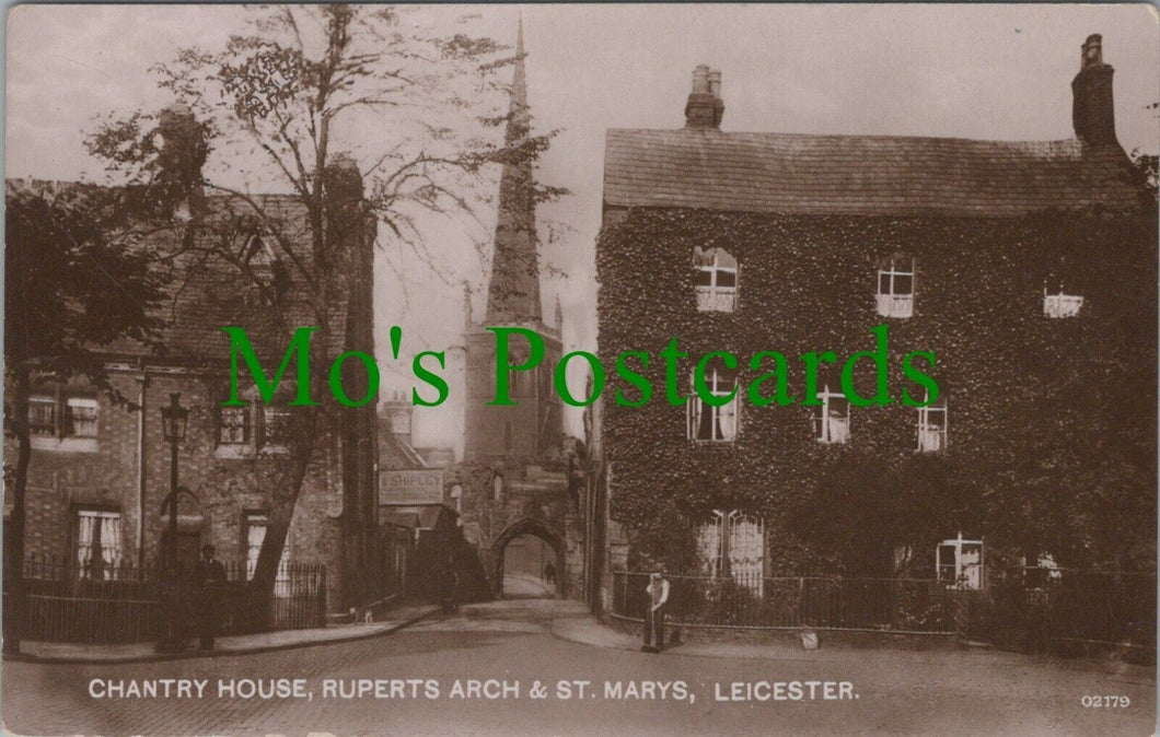 Leicestershire Postcard-Chantry House,Ruperts Arch & St Marys, Leicester RS28086