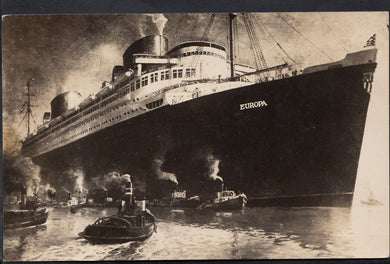 Shipping Postcard - Cruise Liner S.S Europa to New York   BT265