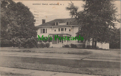 America Postcard - Masonic Temple, Metuchen, New Jersey    RS28176