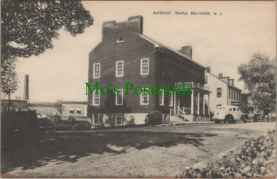 America Postcard - Masonic Temple, Belvidere, New Jersey   RS28322