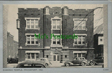 America Postcard - Masonic Temple, Frankfort, Indiana  RS28320