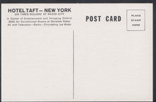 Load image into Gallery viewer, America Postcard - The Famous Hotel Taft, New York    RT1066