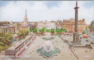 London Postcard - Trafalgar Square - Artist E.W.Trick RS28102