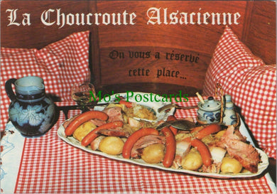 Food & Drink Postcard - Recipe - La Choucroute Alsacienne - France  RR13732
