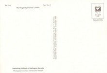 Load image into Gallery viewer, Military Postcard - The King's Regiment in London, Inspecting The Band RR8389