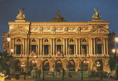 France Postcard - Paris Et Ses Merveilles - La Facade Du Theatre L'Opera RRR120