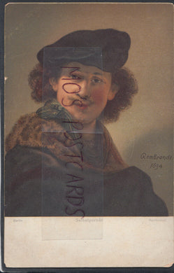Artist Postcard - Rembrandt 1634 - Selbstportrat, Berlin   RS17687