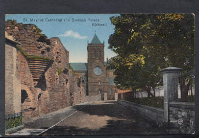 Scotland Postcard - St Magnus Cathedral & Bishops Palace, Kirkwall  RS19014