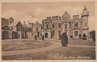 Scotland Postcard - The Garden Front, Abbotsford   RS23205