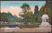 Load image into Gallery viewer, America Postcard - Soldiers' Monument, Los Angeles, California RT1112