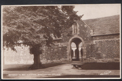 Hampshire Postcard - Entrance To War Cloisters, Winchester College    RT1001